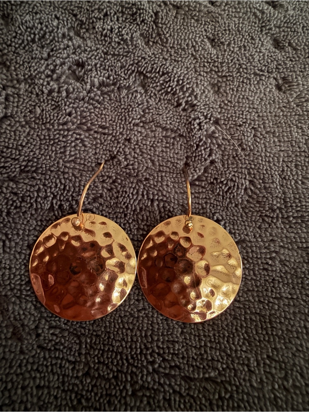 Love & Kindness Gold Disc Drop Earrings (90)